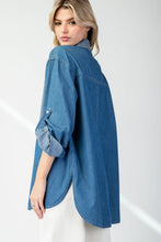 Load image into Gallery viewer, Washed Pinstriped Shirt