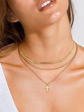 Load image into Gallery viewer, Layered Cross Necklace

