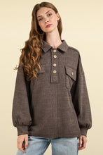 Load image into Gallery viewer, Collared Henley Knit Top

