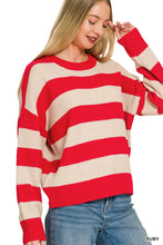 Load image into Gallery viewer, Textured Striped Sweater

