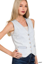Load image into Gallery viewer, V-Neck Denim Vest

