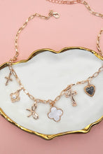 Load image into Gallery viewer, Porcelain Clover Charm Necklace
