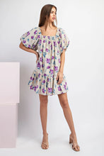 Load image into Gallery viewer, Floral Balloon Mini Dress
