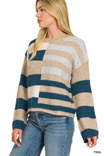 Load image into Gallery viewer, Wool Color Block Sweater
