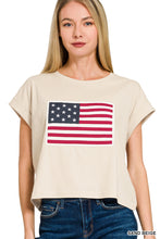 Load image into Gallery viewer, American Flag Patch Tee
