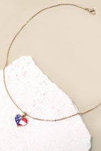 Load image into Gallery viewer, Flag Heart Necklace
