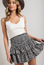 Load image into Gallery viewer, Leopard Smocked Skort
