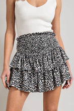 Load image into Gallery viewer, Leopard Smocked Skort
