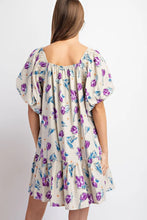 Load image into Gallery viewer, Floral Balloon Mini Dress
