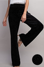 Load image into Gallery viewer, Velvet Rhinestone Pants
