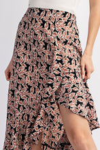 Load image into Gallery viewer, Floral Midi Hi-Lo Skirt
