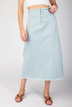 Load image into Gallery viewer, Frayed Midi Skirt
