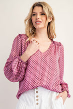 Load image into Gallery viewer, Polkadot Blouse Top

