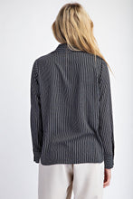 Load image into Gallery viewer, Striped LS Blouse
