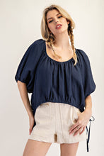 Load image into Gallery viewer, Puff Sleeve Scoop Neck Top
