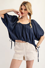 Load image into Gallery viewer, Puff Sleeve Scoop Neck Top
