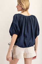 Load image into Gallery viewer, Puff Sleeve Scoop Neck Top
