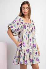 Load image into Gallery viewer, Floral Balloon Mini Dress
