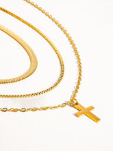 Load image into Gallery viewer, Layered Cross Necklace
