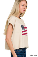 Load image into Gallery viewer, American Flag Patch Tee
