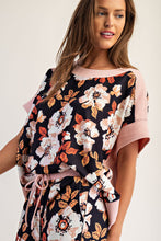 Load image into Gallery viewer, Floral Dolman &amp; Pant Set
