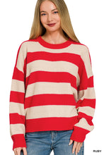 Load image into Gallery viewer, Textured Striped Sweater
