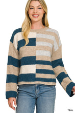 Load image into Gallery viewer, Wool Color Block Sweater
