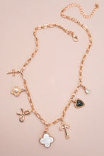 Load image into Gallery viewer, Porcelain Clover Charm Necklace
