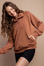 Load image into Gallery viewer, Camel 1/4 Zip Pullover
