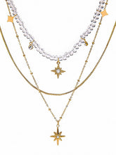 Load image into Gallery viewer, Layered Star Necklace
