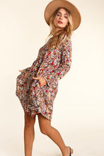 Load image into Gallery viewer, Floral Fit &amp; Flare Dress
