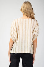Load image into Gallery viewer, Striped Short Sleeve Blouse
