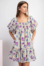 Load image into Gallery viewer, Floral Balloon Mini Dress
