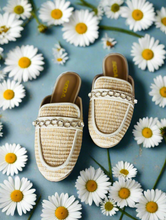 Load image into Gallery viewer, Evander Raffia Mule
