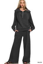 Load image into Gallery viewer, Ribbed Half Zip Set
