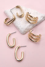 Load image into Gallery viewer, Trio Hoop Earring Sets
