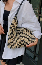 Load image into Gallery viewer, Straw Crochet Bag
