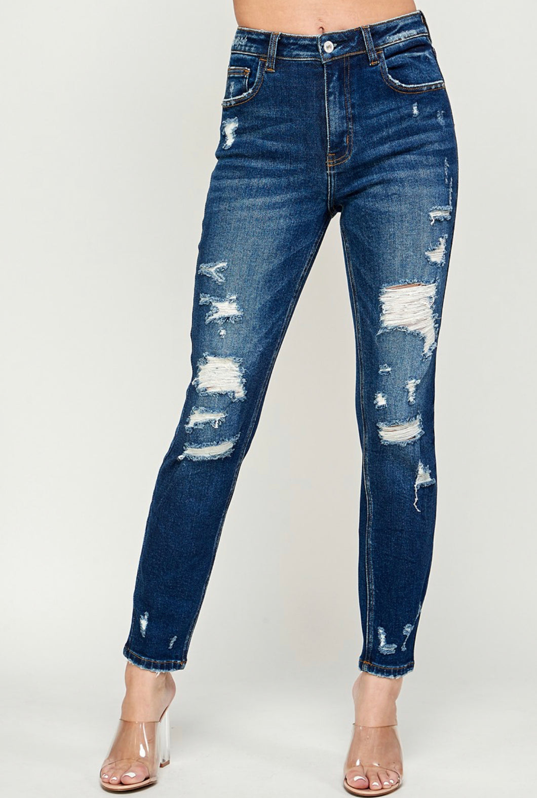 HR Distressed Skinny Jeans