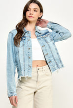 Load image into Gallery viewer, Denim Jacket with Distressing
