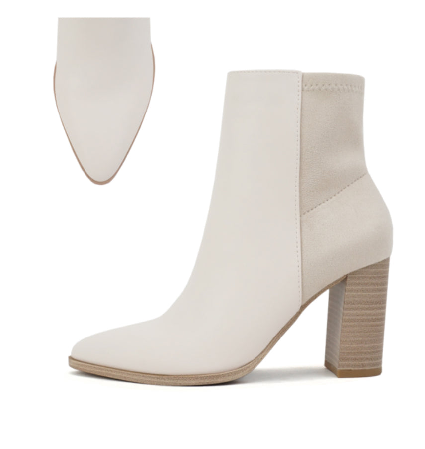 Micro Suede Bone Bootie