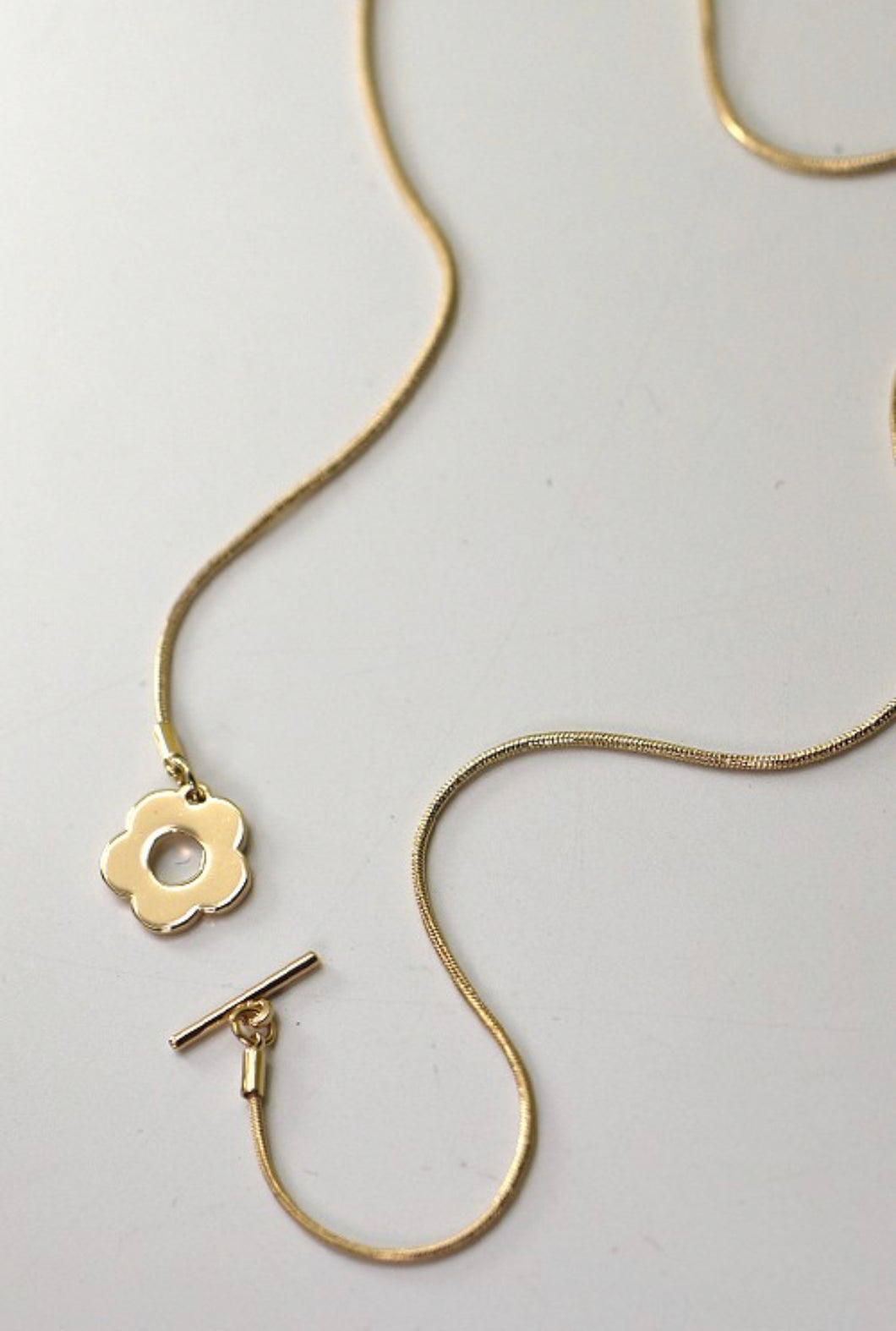 Flower Toggle Necklace