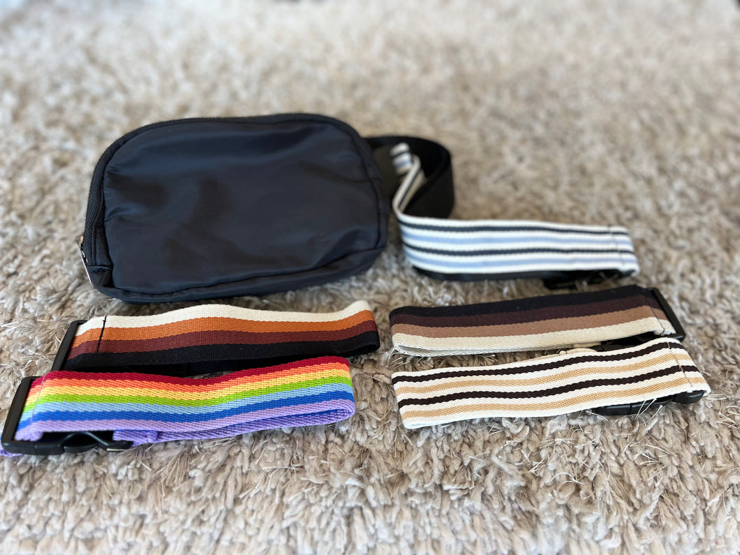 Belt Bag with Colorful Straps