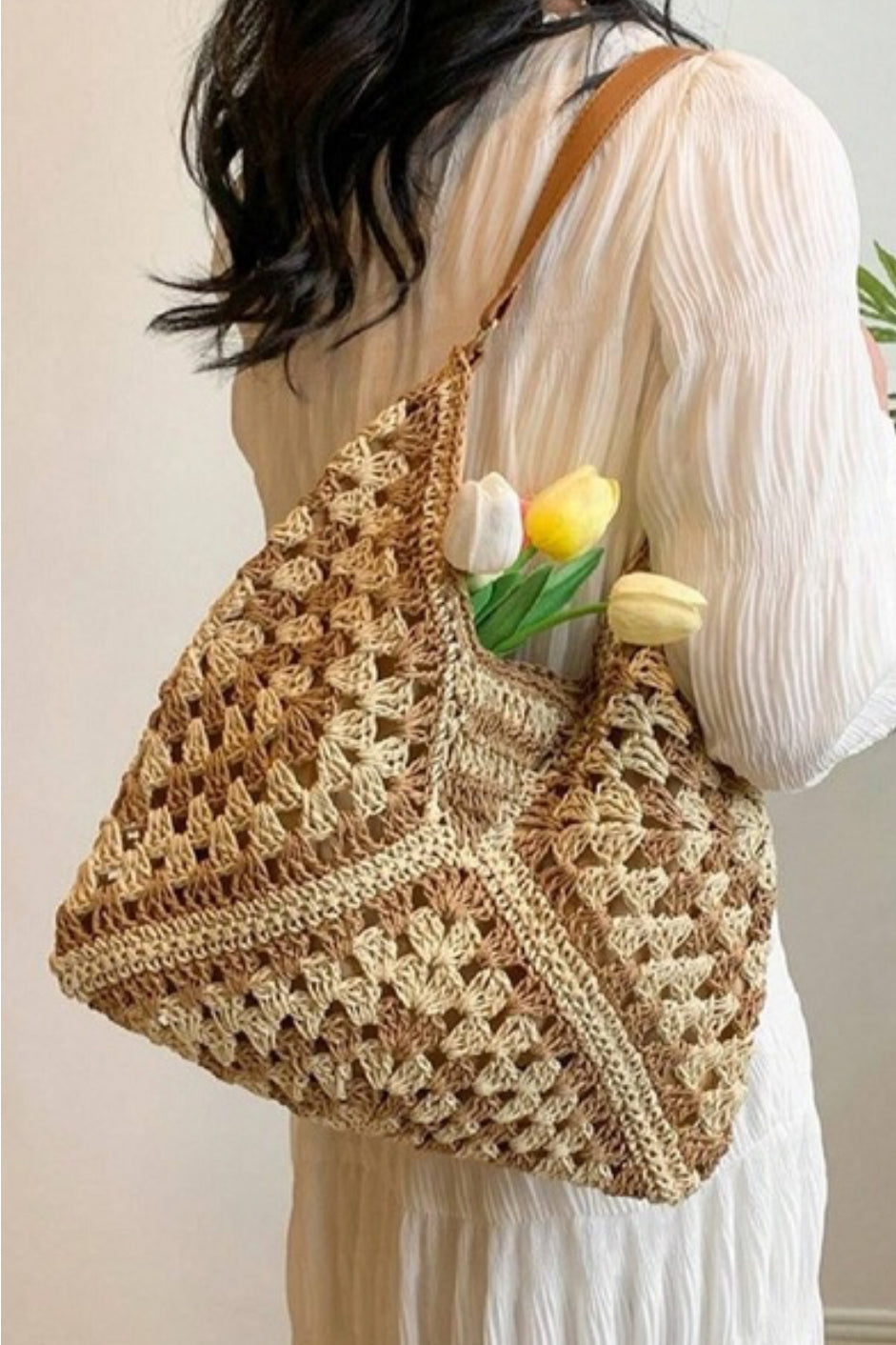 Straw Crochet Bag