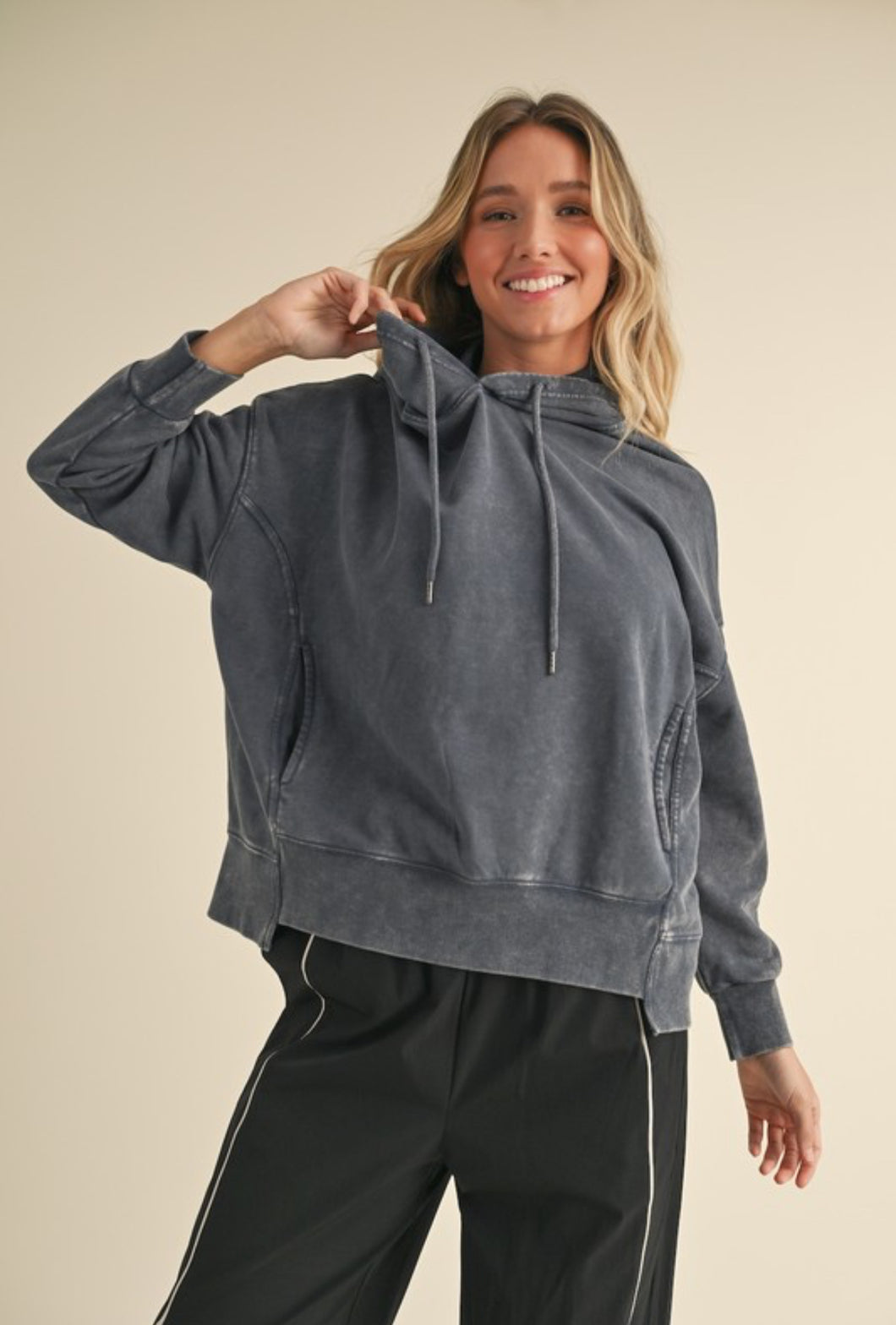 Mineral Wash Pullover Hoodie