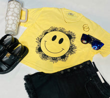 Load image into Gallery viewer, Floral Happy Face Tee
