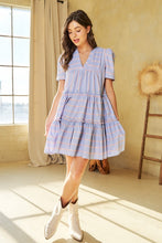 Load image into Gallery viewer, Allover Striped Ruffle Dress
