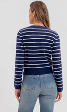 Load image into Gallery viewer, Striped Button Front Cardigan
