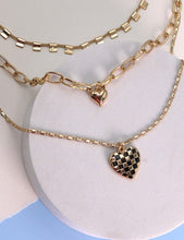 Load image into Gallery viewer, Triple Layer Heart Charm Necklace
