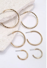 Load image into Gallery viewer, Trio Hoop Earring Sets
