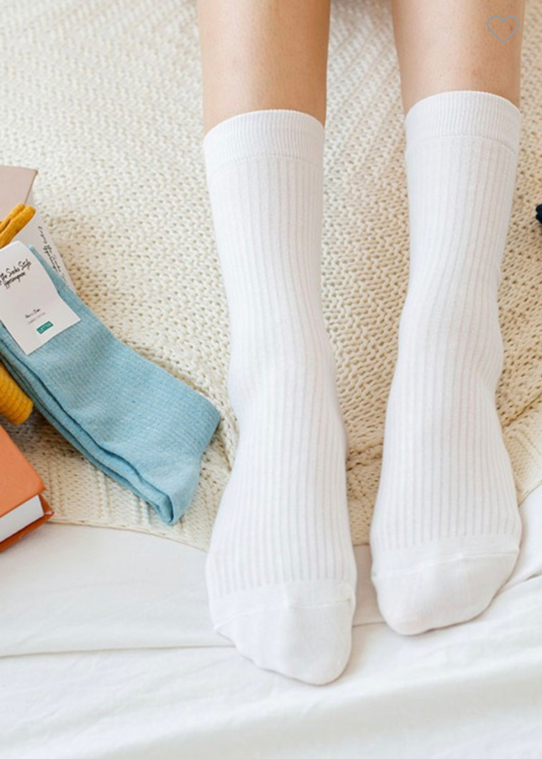 Crew High Pleat Socks